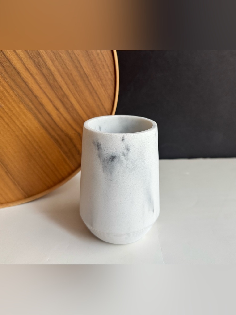 BINO Marble Collection Resin Bath Tumbler / Counter Organization